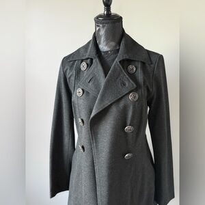 CABi XS Charcoal Power Suit Double Breasted Blazer & Trousers